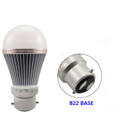 Boat Led Bulb, 12 watts - Globe Candle Led - 10-30 volts - B22 - White - D76*140mm - A75-12W-B22-W - AZLED